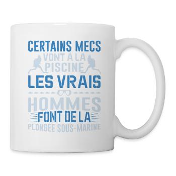 La Plongée Sous-marine Mer Idée Cadeau Poisson Eau - Mug blanc - blanc - Droite