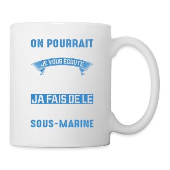 Dans Ma Tête Je Fais De La Plongée Piscine Sport - Mug blanc - blanc - Droite