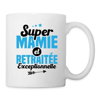 Super mamie et retraitée exceptionnelle - Mug blanc - blanc - Droite