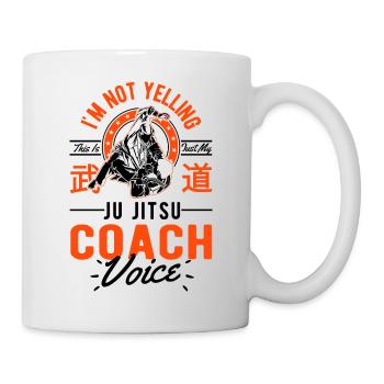 Ich Schreie Nicht - Jiu Jitsu Coach - Tasse - Weiß - Rechts