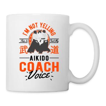 I Don’t Scream - Entraîneur d’Aïkido - Mug blanc - blanc - Droite
