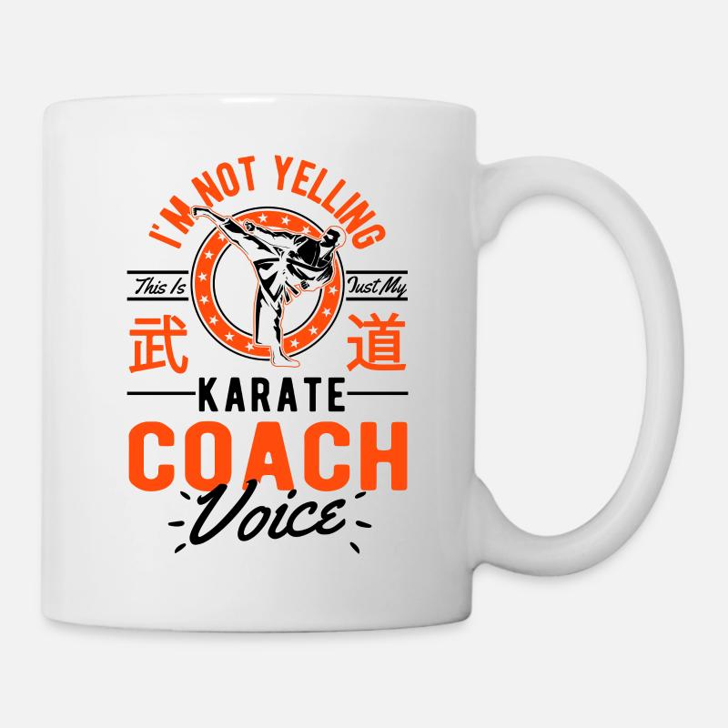 Ich Schreie Nicht - Karate-Trainer - Tasse - Weiß