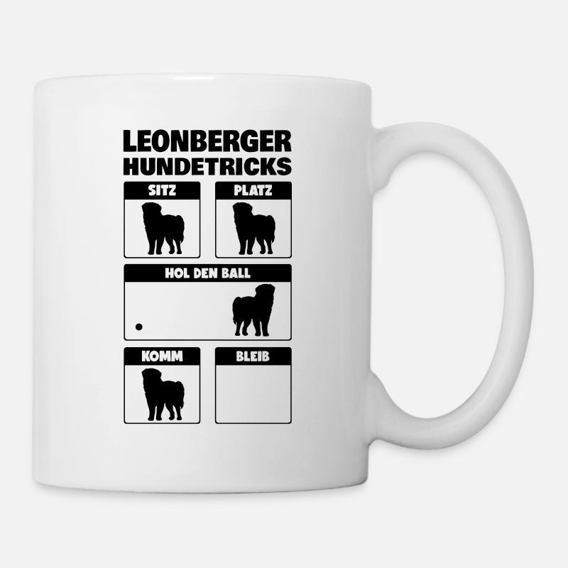 Leonberger Hundetricks - Tasse - Weiß