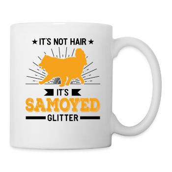 It's not Hair It's Samoyed Glitter Samojede - Mug - white - Right