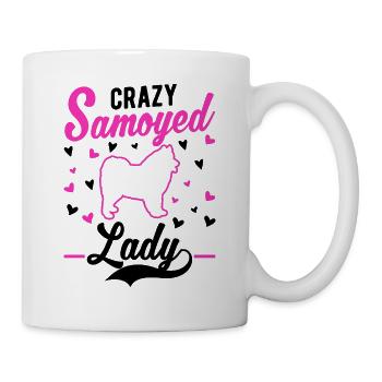 Crazy Samoyed lady Samojede - Tasse - Weiß - Rechts