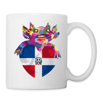 Dominikanische Republik Flagge Dom Rep Fahne Reise - Tasse - Weiß - Rechts