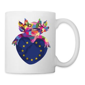 Drapeau de l’Europe EU Euro Drapeau européen - Mug blanc - blanc - Droite