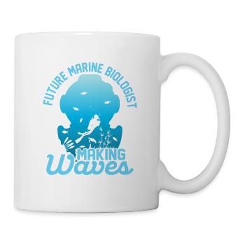 Future Marine Biologist Scientist Ocean Student - Tasse - Weiß - Rechts