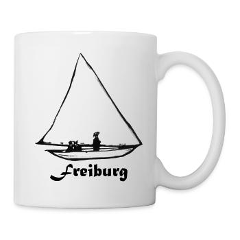 Sailboat in Freiburg to Ernst Ludwig Kirchner - Mug - white - Right