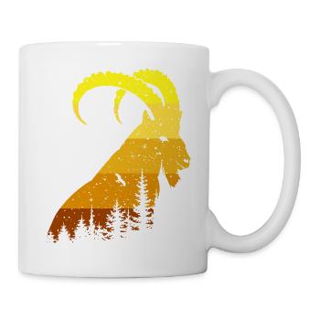 Steinbock - Tasse - Weiß - Rechts