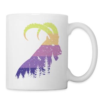 Steinbock - Tasse - Weiß - Rechts