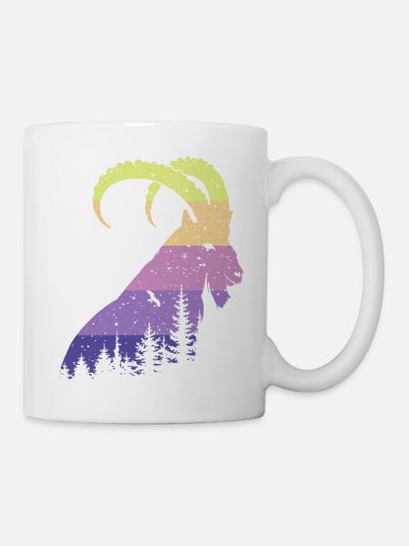 Steinbock - Tasse - Weiß