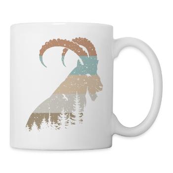 Steinbock - Tasse - Weiß - Rechts