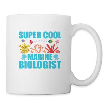 I Never Dreamed Up To Be A Super Cool Marine Biolo - Mug - white - Right