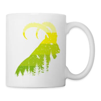 Steinbock - Tasse - Weiß - Rechts