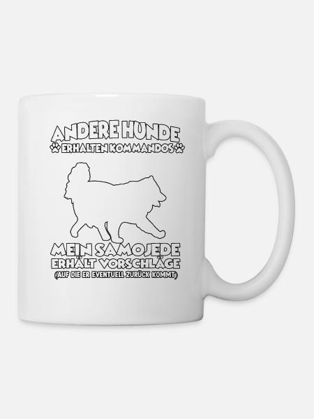 Witziges Obedience Samojede Hundetraining Hunde - Tasse - Weiß