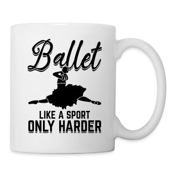 Le ballet comme un sport n’est que plus difficile - Mug blanc - blanc - Droite