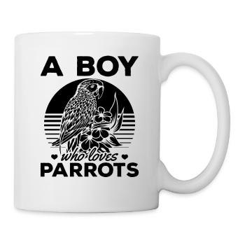 Nymphensittich Papagei Bird Lover Boys Ich Ein - Tasse - Weiß - Rechts