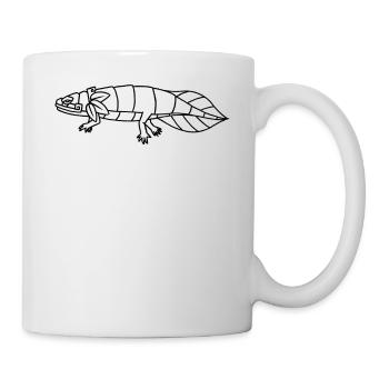Quetzalcoatl Axolotl Aztecs Maya Ancient Inca Gesc - Mug - white - Right