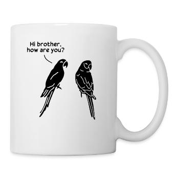 Bonjour frère, comment vas-tu? Jollier - Mug blanc - blanc - Droite