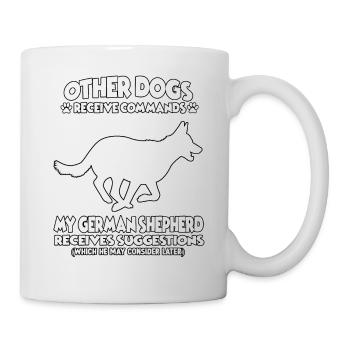 Dog Training Motive Shepherd Dog Owner - Mug - white - Right