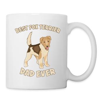 Fox Terrier Dad Hund Spruch Foxterrier Geschenk - Tasse - Weiß - Rechts