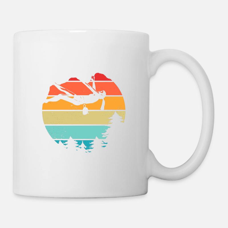 Vintage Rock Climbing - Mug - white