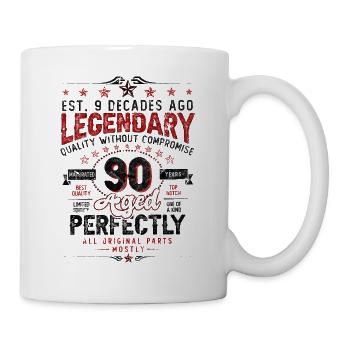 Vintage Legendary - Aged perfectly 90th birthday - Mug - white - Right