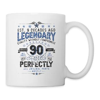 Vintage Legendary - Aged perfectly 90th birthday - Mug - white - Right