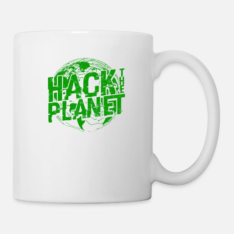 Hack the Planet Softwareentwickler - - Tasse - Weiß