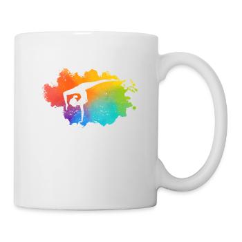 Gymnastique Rainbow Colors Acrobaties Akro Turner - Mug blanc - blanc - Droite