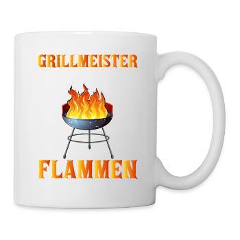 Offizieller Bundes grillmeister Grill & Barbecue - Tasse - Weiß - Rechts