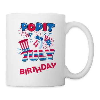 It's July 4th and yes, it's my birthday. - Mug - white - Right