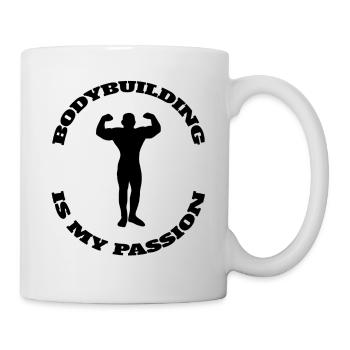 Fitness Muscle Bodybuilder Athlete Strength Training - Mug - white - Right