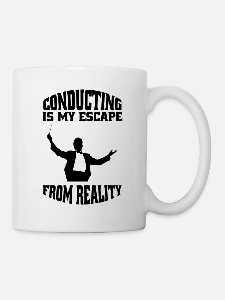 Chefs d’orchestre Chef d’orchestre Musique Cadeau Direction d’orchestre - Mug blanc - blanc