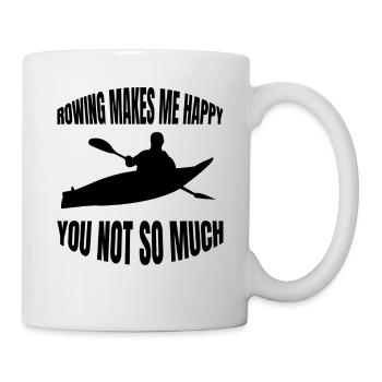 Rower Rowing Saying Rowing Club Drôle de rameur - Mug blanc - blanc - Droite