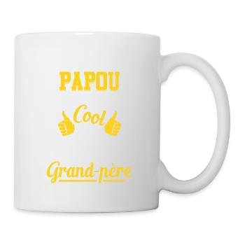 On M'appelle Papou Fête Des Pères Anniversaire Dad - Mug blanc - blanc - Droite