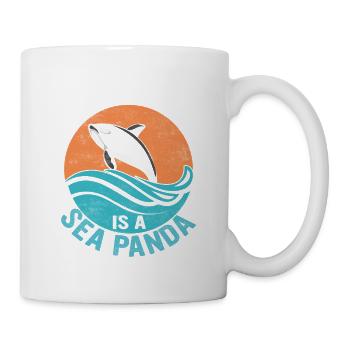 Mon animal spirituel est un panda de mer Biologie marine Sc - Mug blanc - blanc - Droite