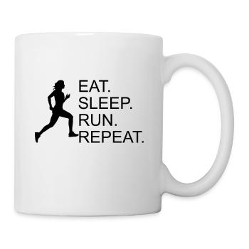 Jogger Running Marathon Gift Outdoor - Mug - white - Right