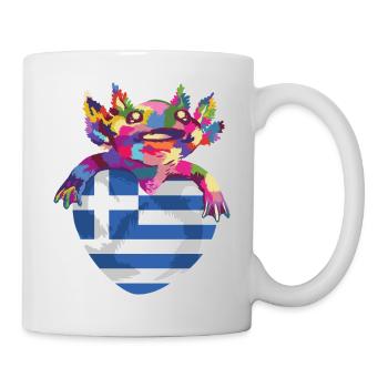 Grèce Drapeau Hellas Athènes Drapeau grec - Mug blanc - blanc - Droite