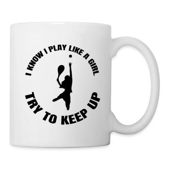 Tennis Filles Joueuse de tennis Femme Tennis Club - Mug blanc - blanc - Droite