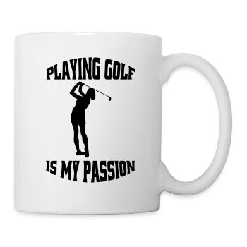 Golf Golf Club Dicton Golfeur de Balle de Golf - Mug blanc - blanc - Droite