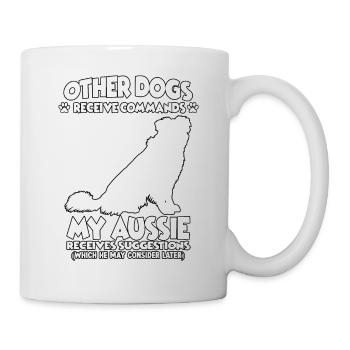 Dressage de chiens propriétaires de chiens de berger australiens - Mug blanc - blanc - Droite