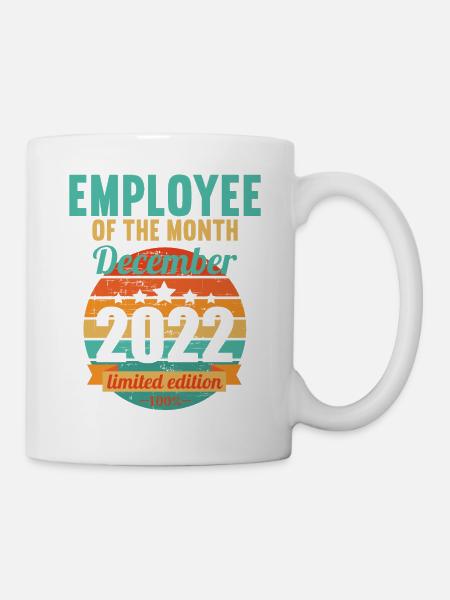 Mitarbeiter des Monats Dezember 2022 - Tasse - Weiß