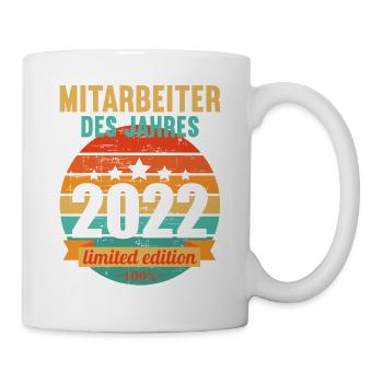 Mitarbeiter des Jahres 2022 - Tasse - Weiß - Rechts