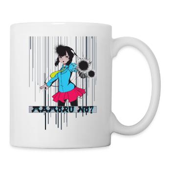 Anime Style Girl Power Geschenkidee - Tasse - Weiß - Rechts