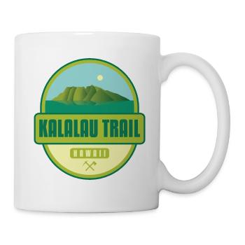 Kalalau Trail - Kauai, Hawaii - Tasse - Weiß - Rechts
