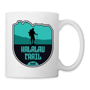 Kalalau Trail - Kauai, Hawaii - Tasse - Weiß - Rechts