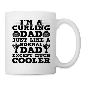 Cool Curling Dad - Mug - white - Right