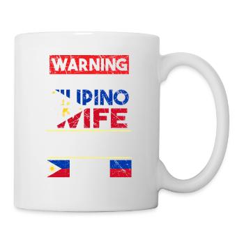 Philippines Filipina Flag Woman Marriage I Gift - Mug - white - Right